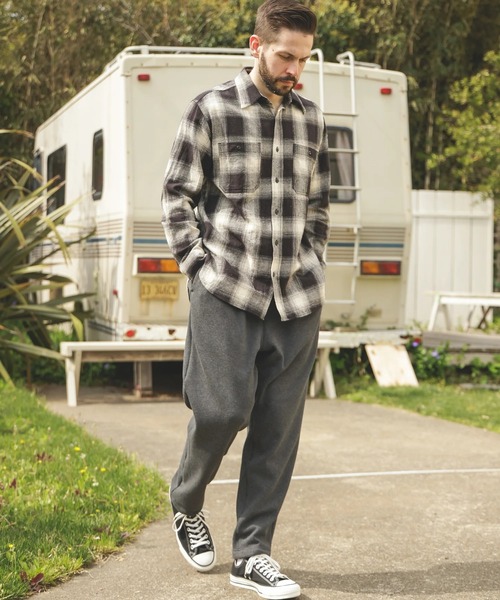 MR.OLIVE（ミスターオリーブ）の「【MR.OLIVE/ミスターオリーブ】OMBRE CHECK NEL /WORK SHIRT（シャツ/ブラウス・メンズ・ホワイト・S/M）」の4枚目の写真