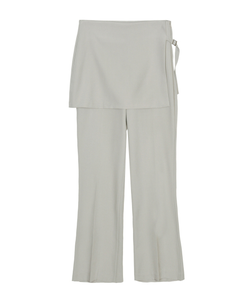 NICK&NICOLE(ニックアンドニコール)の「BOOTCUT LAYERED PANTSKIRT_BEIGE(スラックス・レディース・その他・SMALL/MEDIUM/LARGE)」の5枚目の写真