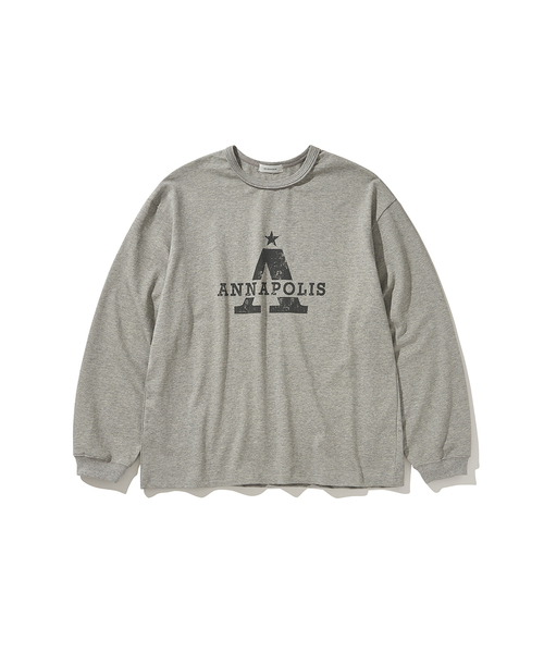 HISHANDER(ヒズハンダー)の「ANNAPOLIS L/S TEE MELANGE GREY(Tシャツ/カットソー・メンズ・その他・1/2/3)」の1枚目の写真