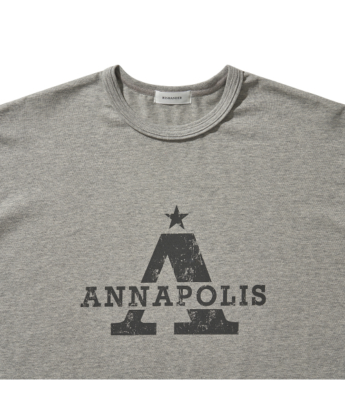 HISHANDER(ヒズハンダー)の「ANNAPOLIS L/S TEE MELANGE GREY(Tシャツ/カットソー・メンズ・その他・1/2/3)」の4枚目の写真