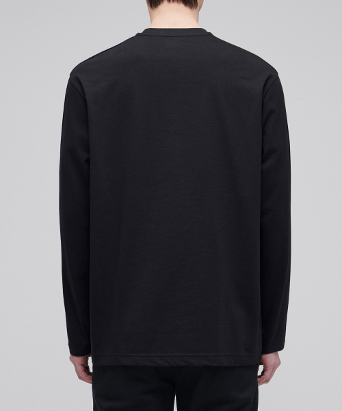 MUSINSA STANDARD（ムシンサスタンダード）の「[クールタンダード] クルーネック長袖Tシャツ [ブラック]（Tシャツ/カットソー・メンズ・その他・XXX-LARGE/SMALL/MEDIUM/LARGE/X-LARGE/XX-LARGE）」の3枚目の写真