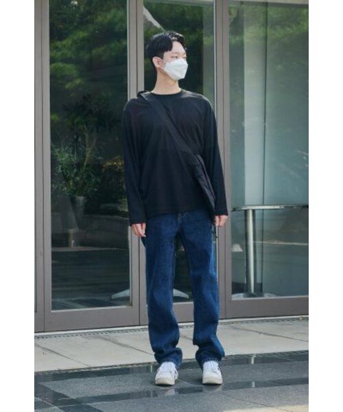 MUSINSA STANDARD（ムシンサスタンダード）の「[クールタンダード] クルーネック長袖Tシャツ [ブラック]（Tシャツ/カットソー・メンズ・その他・XXX-LARGE/SMALL/MEDIUM/LARGE/X-LARGE/XX-LARGE）」の21枚目の写真