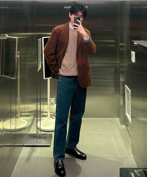 MUSINSA STANDARD（ムシンサスタンダード）の「レギュラーフィットデニムパンツ[ミディアムインディゴ]（デニムパンツ・メンズ・その他・29/30/31/33/26/27/28/40/38/42/36/34/32）」の17枚目の写真