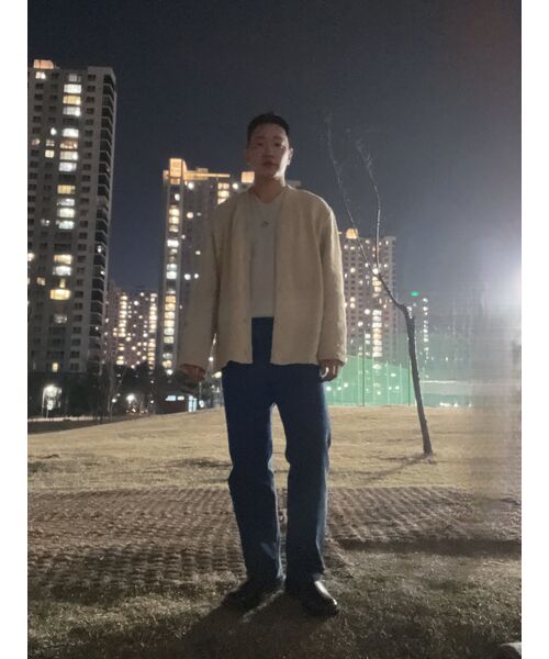 MUSINSA STANDARD（ムシンサスタンダード）の「レギュラーフィットデニムパンツ[ミディアムインディゴ]（デニムパンツ・メンズ・その他・29/30/31/33/26/27/28/40/38/42/36/34/32）」の5枚目の写真