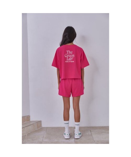 THE GREEN LAB（ザグリーンラボ）の「エッセンシャルクロップ半袖Tシャツ[ピンク]（Tシャツ/カットソー・レディース・その他・FREE）」の12枚目の写真