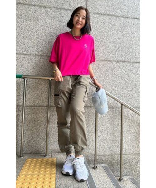 THE GREEN LAB（ザグリーンラボ）の「エッセンシャルクロップ半袖Tシャツ[ピンク]（Tシャツ/カットソー・レディース・その他・FREE）」の16枚目の写真