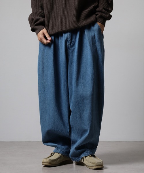 OMNES(オムネス)の「ウォッシュ加工&ノーマル加工 ダンプサーカスパンツ(その他パンツ・メンズ・インディゴブルー/ベージュ系その他/アイボリー系・M/L)」の10枚目の写真