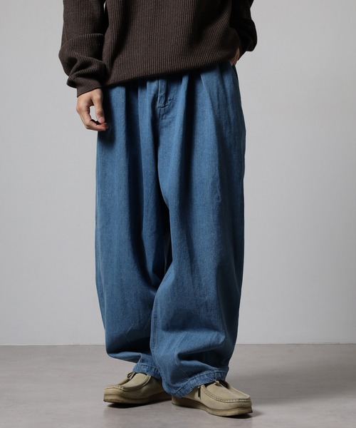 OMNES(オムネス)の「ウォッシュ加工&ノーマル加工 ダンプサーカスパンツ(その他パンツ・メンズ・インディゴブルー/ベージュ系その他/アイボリー系・M/L)」の12枚目の写真