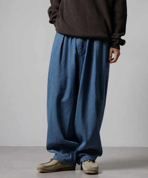 OMNES(オムネス)の「ウォッシュ加工&ノーマル加工 ダンプサーカスパンツ(その他パンツ・メンズ・インディゴブルー/ベージュ系その他/アイボリー系・M/L)」の11枚目の写真