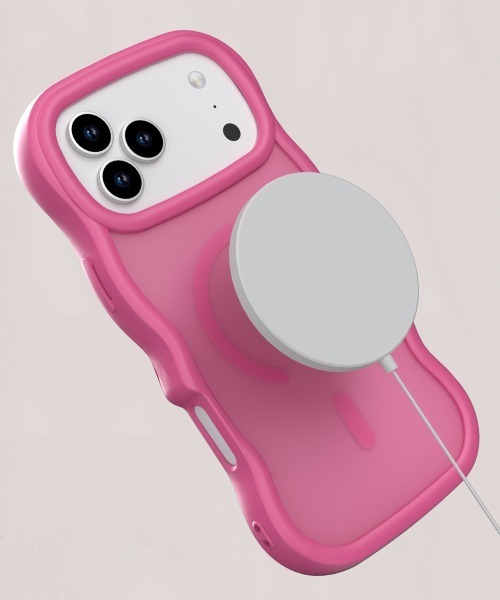Fun & Daily(ファンアンドデイリー)の「Magsafe対応 Wave iPhone Case 16 17 Plus Pro ProMax Air(スマホケース/カバー・レディース・グレー/ブラック/ピンク・iPhone 16 Plus/iPhone 16 Pro/iPhone 16 Pro Max/iPhone 17/iPhone 17 Pro/iPhone 17 Pro Max/iPhone Air/iPhone 16e/iPhone 16)」の5枚目の写真