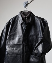 FUNALIVE（ファンアライブ）の「MANYMENMANYMINDS フロッキー加工デニム/PUコーティング加工デニム/カバーオール（カバーオール）」