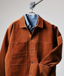 FUNALIVE（ファンアライブ）の「MANYMENMANYMINDS フロッキー加工デニム/PUコーティング加工デニム/カバーオール（カバーオール）」