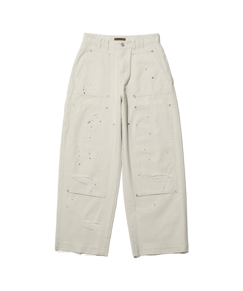DEFGARMENTS（デフグラメンツ）の「カーパンダーヴィンテージパンツ[2カラー]（その他パンツ・レディース・アイボリー/ブラック・X-SMALL/SMALL/MEDIUM/LARGE）」の4枚目の写真