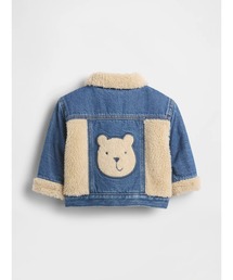 GAP（ギャップ）の「ウルトラソフトデニム＆くまさんボアジャケット (ベビー)（デニムジャケット・キッズ）」