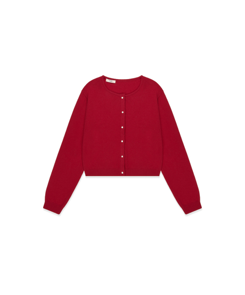 G CLASSIC LOOSE FIT CARDIGAN (RED)