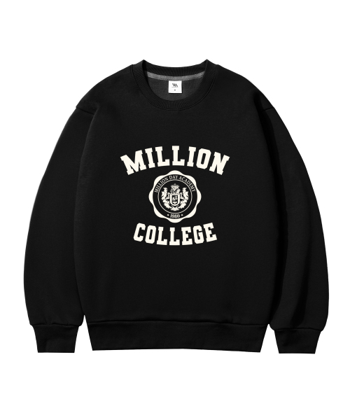 MILLION DAY(ミリオンデイ)の「Big emblem special cotton man-to-man(スウェット・レディース・チャコール・XXX-LARGE)」の1枚目の写真