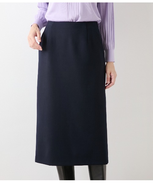 NEWYORKER（ニューヨーカー）の「【ストレッチ】ウールブレンドダブルクロス ロングタイトスカート（スカート・レディース・キャメル/ネイビー・9号/11号）」の11枚目の写真