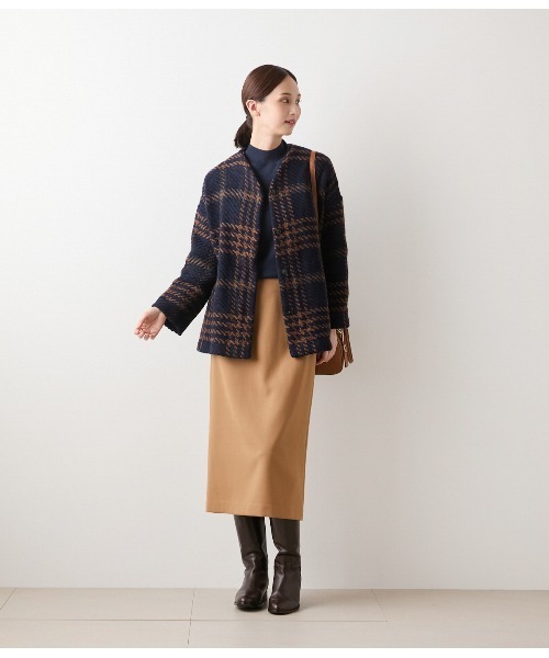 NEWYORKER（ニューヨーカー）の「【ストレッチ】ウールブレンドダブルクロス ロングタイトスカート（スカート・レディース・キャメル/ネイビー・9号/11号）」の16枚目の写真