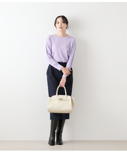 NEWYORKER（ニューヨーカー）の「【ストレッチ】ウールブレンドダブルクロス ロングタイトスカート（スカート・レディース・キャメル/ネイビー・9号/11号）」の18枚目の写真