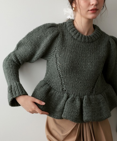 ハンドメイドパフニット（ニット/セーター）｜DONOBAN（ドノバン）の