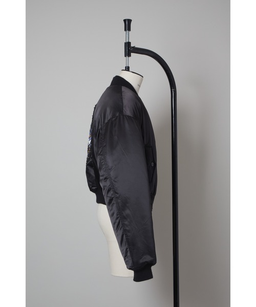 BOMBER WITH BACK BIJOU エムミーエメ Shine bijou fake far