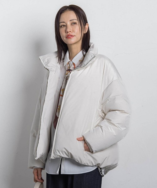 LAUTREAMONT(ロートレアモン)の「スタンドカラーダウンブルゾン≪WEB限定11号サイズ≫(ダウンジャケット/コート・レディース・ブラック/オフホワイト/ブラウン・9号)」の22枚目の写真