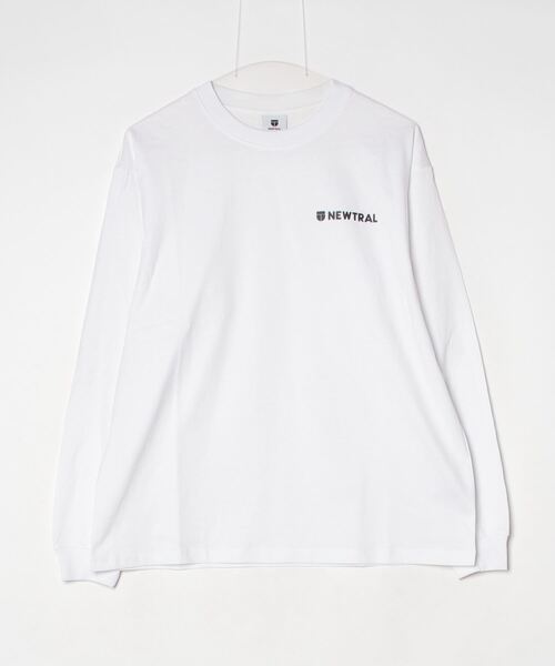 NEWTRAL(ニュートラル)の「【NEWTRAL】CHEST_S LOGO LS_TEE(Tシャツ/カットソー・メンズ・ブラック/ホワイト・MEDIUM/LARGE/X-LARGE)」の6枚目の写真