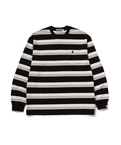 a bathing A Bathing Ape ストライプ 長袖カットソー ape tシャツ（柄