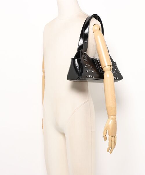 WARAIJOGO(ワライジョウゴ)の「横長スタッズハンドバッグ/レディース(NEZ)(ハンドバッグ・レディース・ブラウン/ブラック・FREE)」の8枚目の写真