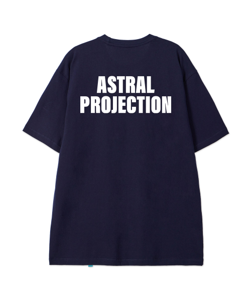 ASTRAL PROJECTION（アストラルプロジェクション）の「[シオソフィカルソサイエティ]コットンルーズフィット半袖Tシャツ_スペースネイビー（Tシャツ/カットソー・メンズ・その他・LARGE/MEDIUM/X-LARGE/XX-LARGE）」の2枚目の写真
