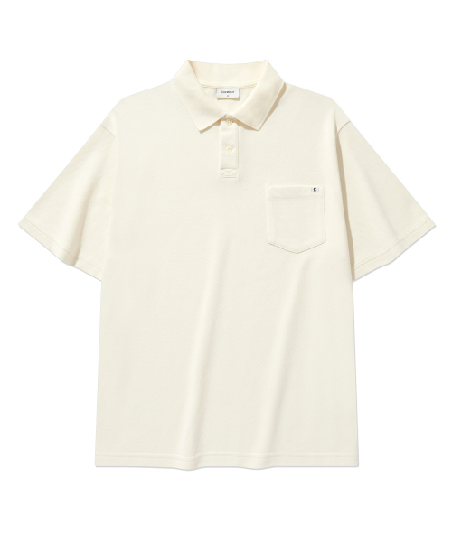 COVERNAT(カバーナット)の「ダイイングポロTシャツアイボリー(Tシャツ/カットソー・レディース・その他・SMALL/MEDIUM/LARGE/X-LARGE)」の1枚目の写真