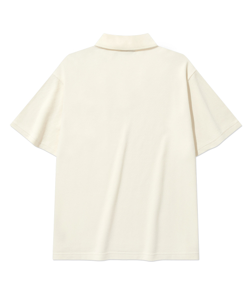 COVERNAT(カバーナット)の「ダイイングポロTシャツアイボリー(Tシャツ/カットソー・レディース・その他・SMALL/MEDIUM/LARGE/X-LARGE)」の3枚目の写真