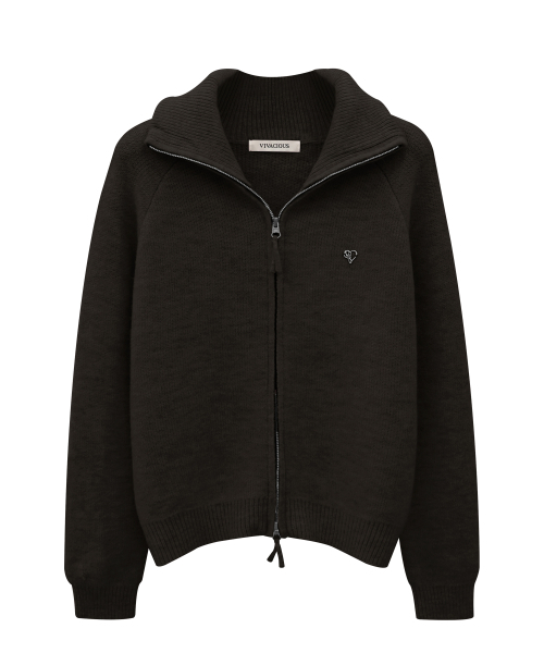 Vivacious(ビバシャス)の「Rose Mignon Zip-up_3Colors(カーディガン/ボレロ・レディース・ピンク/ブラウン/チャコール・FREE)」の7枚目の写真