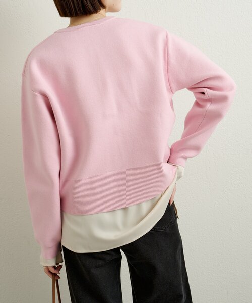 Omekashi（オメカシ）の「スウェットライクボタンカーディガン（カーディガン/ボレロ・レディース・アイボリー/ブラック/ブラウン/レッド/ピンク/オフホワイト/グレー・FREE）」の20枚目の写真