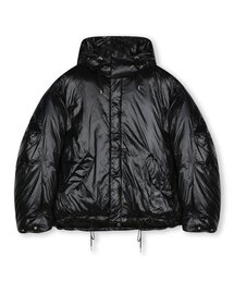 OVERSIZED M65 HOOD SHORT DOWN PARKA GLOSSY BLACK