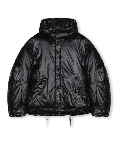 BESLOW(ビースロー)の「OVERSIZED M65 HOOD SHORT DOWN PARKA GLOSSY BLACK(ダウンジャケット/コート・メンズ・その他・MEDIUM/SMALL/X-SMALL)」の1枚目の写真