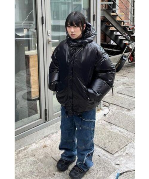 BESLOW(ビースロー)の「OVERSIZED M65 HOOD SHORT DOWN PARKA GLOSSY BLACK(ダウンジャケット/コート・メンズ・その他・MEDIUM/SMALL/X-SMALL)」の15枚目の写真
