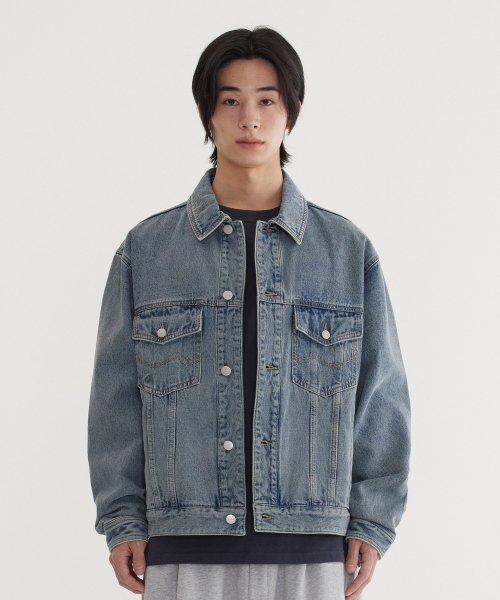 COVERNAT(カバーナット)の「デニムトラッカージャケット Blue(デニムジャケット・レディース・その他・SMALL/MEDIUM/LARGE/X-LARGE)」の1枚目の写真