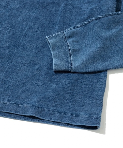 Good On（グッドオン）の「Good On/グッドオン　LS HEAVY HENLEY TEE INDIGO SHAVE（Tシャツ/カットソー・メンズ・ブルー系その他・MEDIUM/LARGE/X-LARGE）」の6枚目の写真