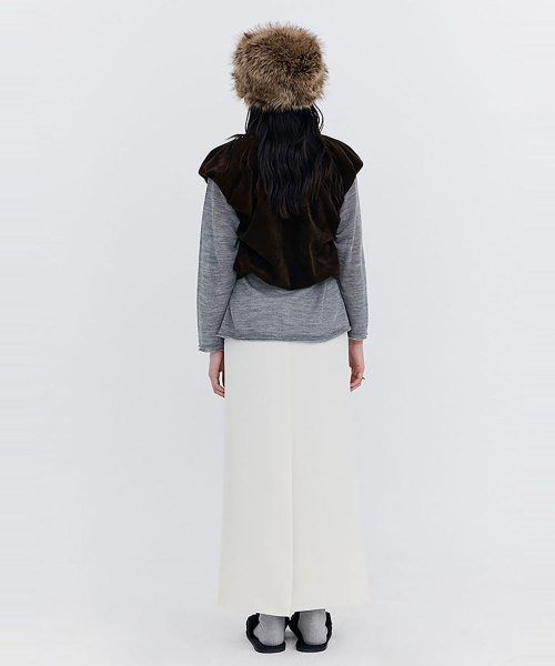 WNDERKAMMER(ブンダーカンマー)の「ベーシックロングスカート_クリーム(スカート・レディース・その他・SMALL/MEDIUM)」の2枚目の写真