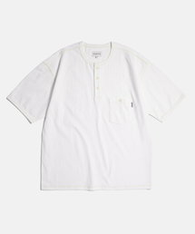 ESPIONAGE（エスピオナジ）の「Wide Henley Pocket Tee Off White（Tシャツ/カットソー）」