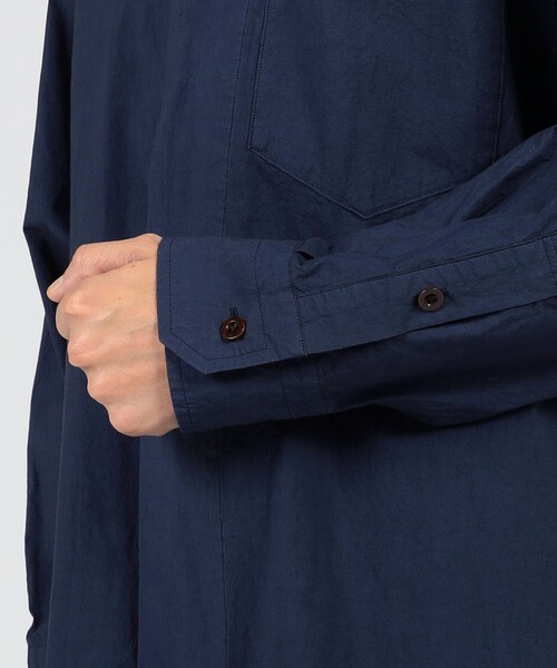 kolor BEACON（カラービーコン）の「kolor BEACON コットンブロード スタンドカラーシャツ（シャツ/ブラウス・メンズ・ダークブルー・1）」の7枚目の写真