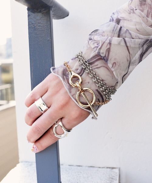 styiro（スタイロ）の「【新色追加&リニューアル】ゴールド×シルバーメタルマンテル2WAYネックレス【ご要望反映アイテム】（ネックレス・レディース・シルバー×ゴールド/シルバー/ゴールド系その他・FREE）」の8枚目の写真