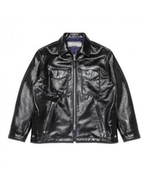 DIAFVINE（ディアフバイン）の「DV.LOT 650 Police Calf skin Crack -Black-（ライダースジャケット）」