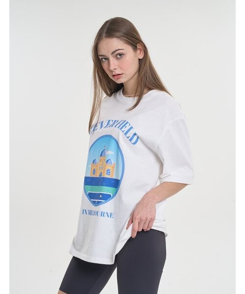 CLEVER FIELD（クレバーフィールド）の「グランドスラムメルボルンRetro Tシャツ[ホワイト]（Tシャツ/カットソー・レディース・その他・LARGE/X-LARGE）」の2枚目の写真
