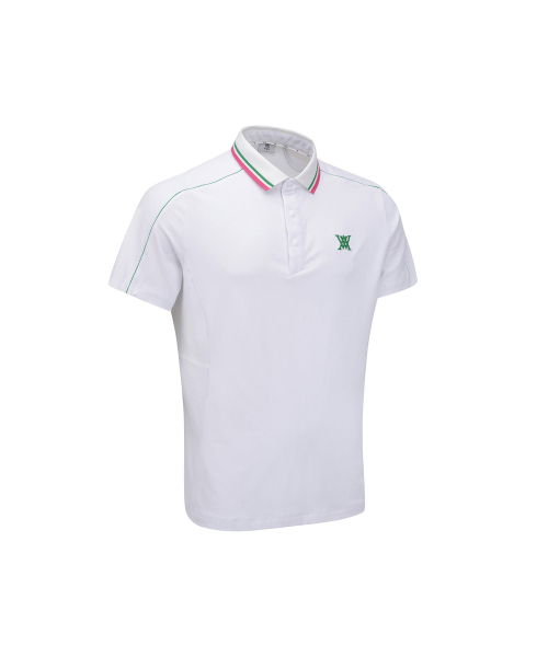 ANEW GOLF（アニューゴルフ）の「MEN SM KNIT COLLAR SHORT T-SHIRT_WH（ポロシャツ・メンズ・その他・MEDIUM/LARGE/XXX-LARGE）」の4枚目の写真