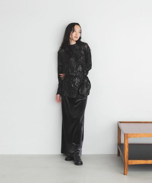 KBF（ケイビーエフ）の「チュールジャガードブラウス（シャツ/ブラウス・レディース・ブラック/アイボリー・ONE）」の17枚目の写真