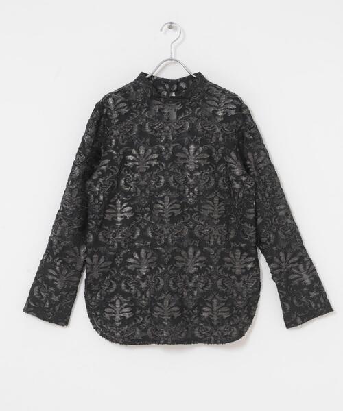 KBF（ケイビーエフ）の「チュールジャガードブラウス（シャツ/ブラウス・レディース・ブラック/アイボリー・ONE）」の14枚目の写真