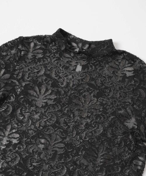 KBF（ケイビーエフ）の「チュールジャガードブラウス（シャツ/ブラウス・レディース・ブラック/アイボリー・ONE）」の13枚目の写真