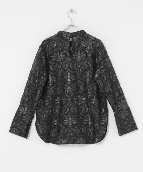 KBF（ケイビーエフ）の「チュールジャガードブラウス（シャツ/ブラウス・レディース・ブラック/アイボリー・ONE）」の11枚目の写真